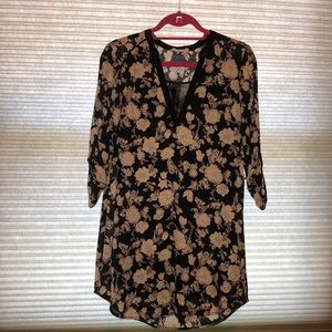 Floral dress with tie waist